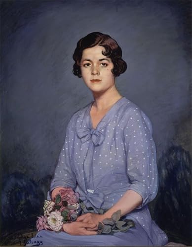 Lienzo decorativo de gran calidad con la pintura Lucía de Ignacio Zuloaga, 60x90cm