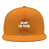 Hats for Women Fashionable Trump Tennis Hat for Mens Baseball Cap Adjustable Hillary for Prison Visor Hat Orange