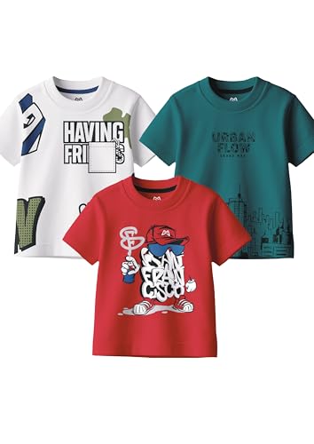 Image of GRAND MAX Boys' T-Shirt Combo Pack of 3