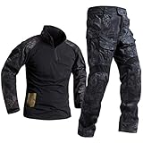 ✈ Ocasión: el traje táctico para hombre es ligero y multifuncional, adecuado para la caza, tiro, entrenamiento de tropas, combate táctico, paintball, pistola de aire, senderismo, camping, pesca, viajes de aventura y otros deportes al aire libre.