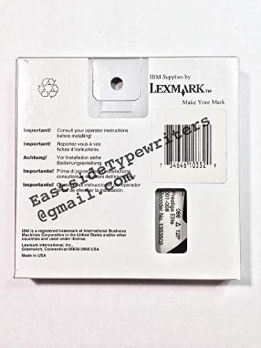 IBM Typewriter Printwheel - Prestige Elite 12 1353502 - Cartridge Printwheel II for IBM Lexmark Wheelwriter Typewriters Compatible