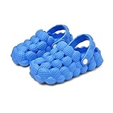 scecocrs Bubble Slides for Kids Garden Clogs Shoes, Massage Golf Ball Slides Comfortable Thicken Bub