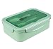 MEIXI Fiambrera Compartimentos, Fiambrera Infantil, Caja de Bento con 3 Compartimentos y...
