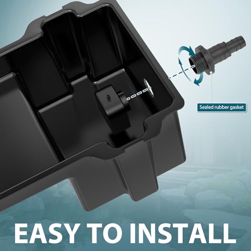 Buzzlett Waterfall Spillway with 8 inch Wide Weir, Smooth Flow Pond Waterfall Box, Easy Installation, Durable Construction, Long-Lasting for Outdoor, Ideal for Gardens, Pond Water Features and Streams by 3 BUZZLETT - Image 5