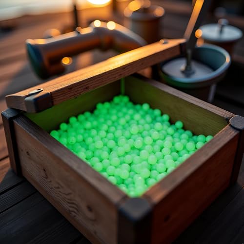 100Pcs Green Luminous Fishing Beads, 3mm Round Glow in Dark Fishing Lure Baits, Accessories