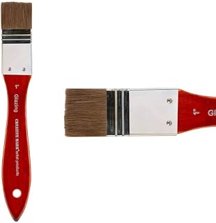 Creative Mark Artist Glazing Brush - Use with Acrylic Paint, Oil, Watercolor, Gouache, Acrylic, Alkyds, Egg Tempera - Size 1"