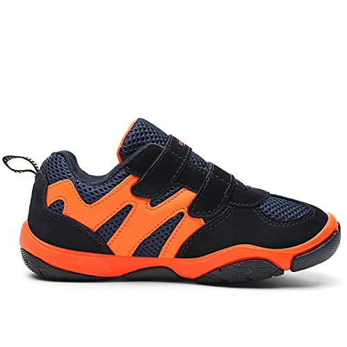 WUIWUIYU Kids' Boys' Girls' Outdoor Casual Walking School Sneakers Strap Athletic Running Shoes2