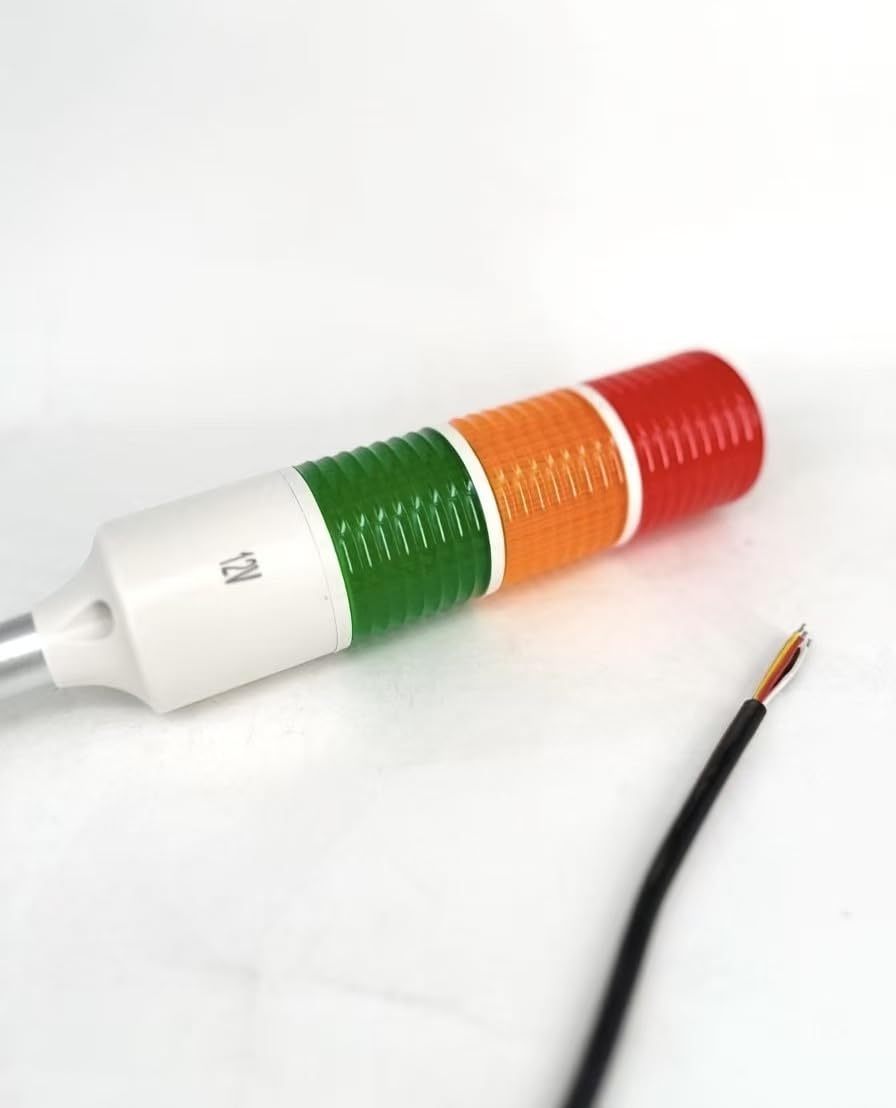 12V DC LED-Warnleuchten Mehrschichtige industrielle Signalleuchten Alarmleuchten Maschinenausrüstung Anzeigeleuchten (3-Lagen)