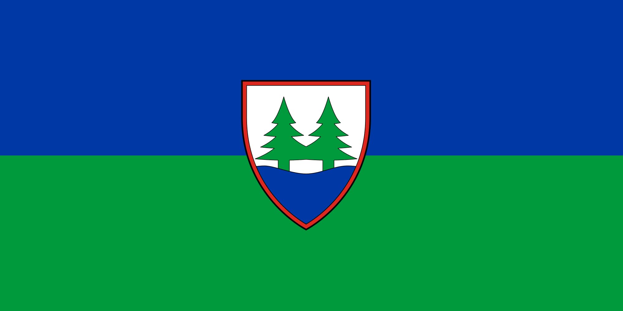 Drapeau Balatonfenyves grand drapeau paysage 1.35m² pour extérieur