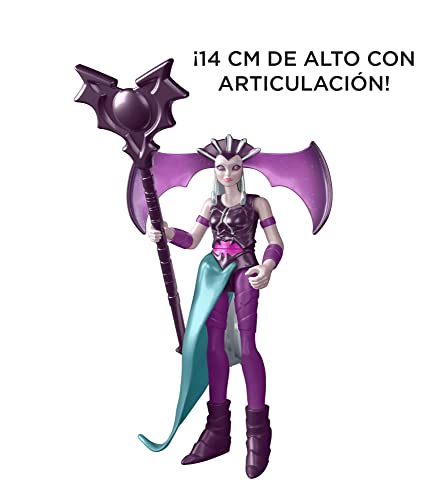 Masters of the Universe HBL72 - He-Man and The Masters of the Universe Evil-Lyn Actionfigur, basierend auf der Zeichentrickserie zum Nachspielen, bewegliche MOTU Kampffiguren, für Kinder ab 4 Jahren