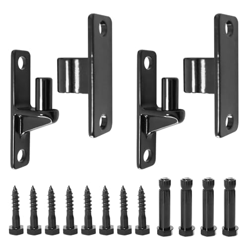 YUQIPEILEI Heavy Duty 304 Stainless Steel Wall Mount Gate Hinges, 2-Pair with 5/8" Hinge Pin, 600LB Capacity for Farm, Metal & Wooden Gates, Wall & Post Mount (Screws & Anchors Included) by YUQIPEILEI - Used condition - US$16.70