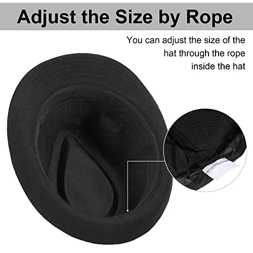 image for Simplicity Fedora Hats for Men Unisex Short Brim Fedora for Men Struct
