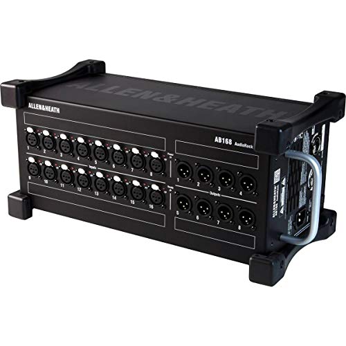 Allen & Heath AB168 Remote Audio Rack/Portable Stage Box for GLD and Qu Series, 16 XLR Input, 8 XLR Output (AH-AB-168)