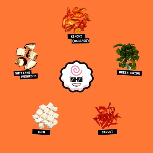 Image of Ramen Bae Kimchi Mix Dried Ramen Toppings - Low Fat, Low Sodium, Dehydrated Ramen Toppers, Add Ins, Mix Ins for Instant Ramens, Stir Fry, Noodles, Soup, Fried Rice - Easy To Prep, Up To 17 Servings