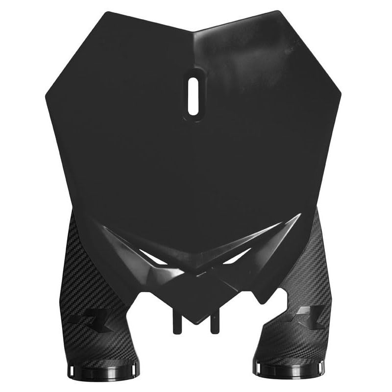 Mesa portanúmero delantera RACETECH para Beta RR 20-23: durabilidad extrema en color negro
