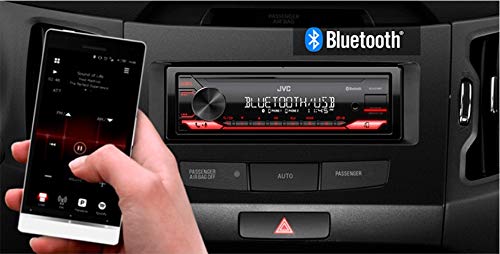 JVC KD-X270BT Bluetooth Car Stereo w/USB Port – AM/FM Radio, MP3 Player, High Contrast LCD, 50 Watts, Detachable Face Plate – Single DIN – 13-Band EQ - Image 5