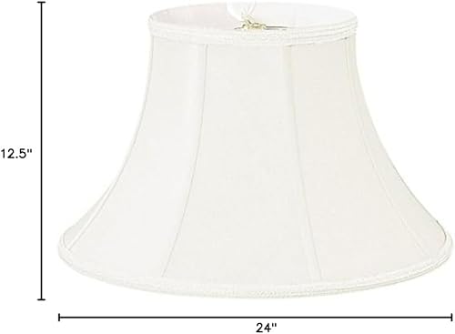 Miniatura 4 de Royal Designs Shallow Bell - Pantalla para lámpara (6.5 x 12 x 8.75 pulgadas), color blanco