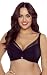 Produktbild VIVISENCE Damen Soft-BH Mit Bügel, Formend, Stützende Cups, Verstellbare Breite Träger, Dekorative Borte, Satin-Detail, Schwarz,80H