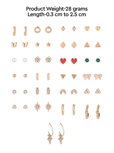 ZAVERI PEARLS gold earrings – image 5