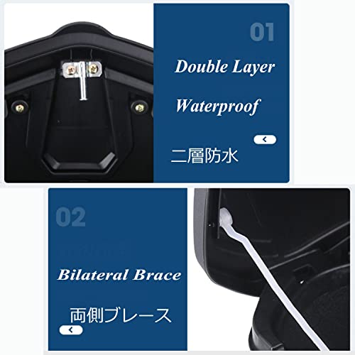 Top Case Scooter et Moto Léger : Coffre Arrière Étanche pour Protéger Votre Casque - 4