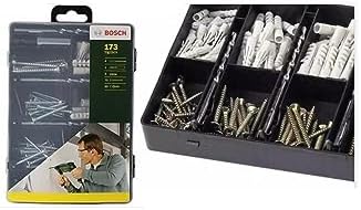 Dremel Bosch 2607019511 Kompletny zestaw do Mocowania, 173 Sztuk, 4 Końcówki