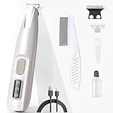 Paw Trim Pro, Pfotentrimmer Für Hunde, Schermaschine Hund, Leise Wasserdicht Hundepfoten Trimmer Für Pfoten, Augen, Ohren, Gesicht, Körp (A)