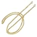 ONBLUE BL-G 6MM Width Chain Strap Handbags Replacement Chains for Wallet Clutch Satchel Tote Bag 47" Purse Chain Shoulder Crossbody Bags Replacement Straps Gold Plated Hardware Flat Chain - Gold