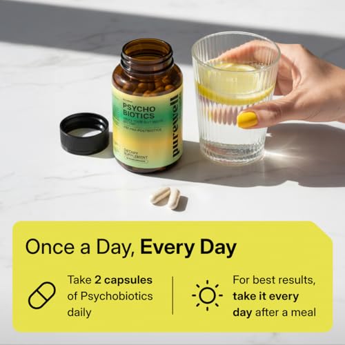 Image of Psychobiotics - 3-in-1 Probiotic for Gut & Mood Support - 120 Vegan Caps