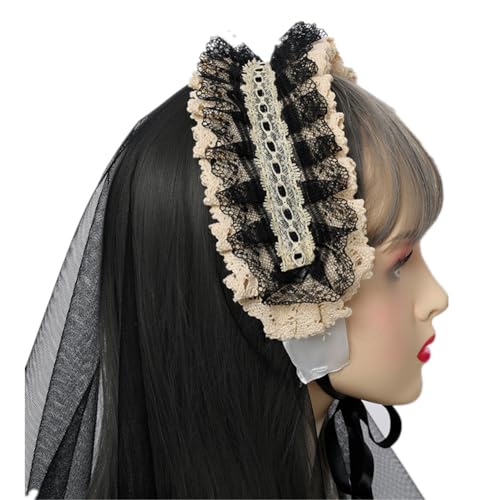 Mantilla de encaje de alta calidad BLESSUME con velo triangular clásico 2