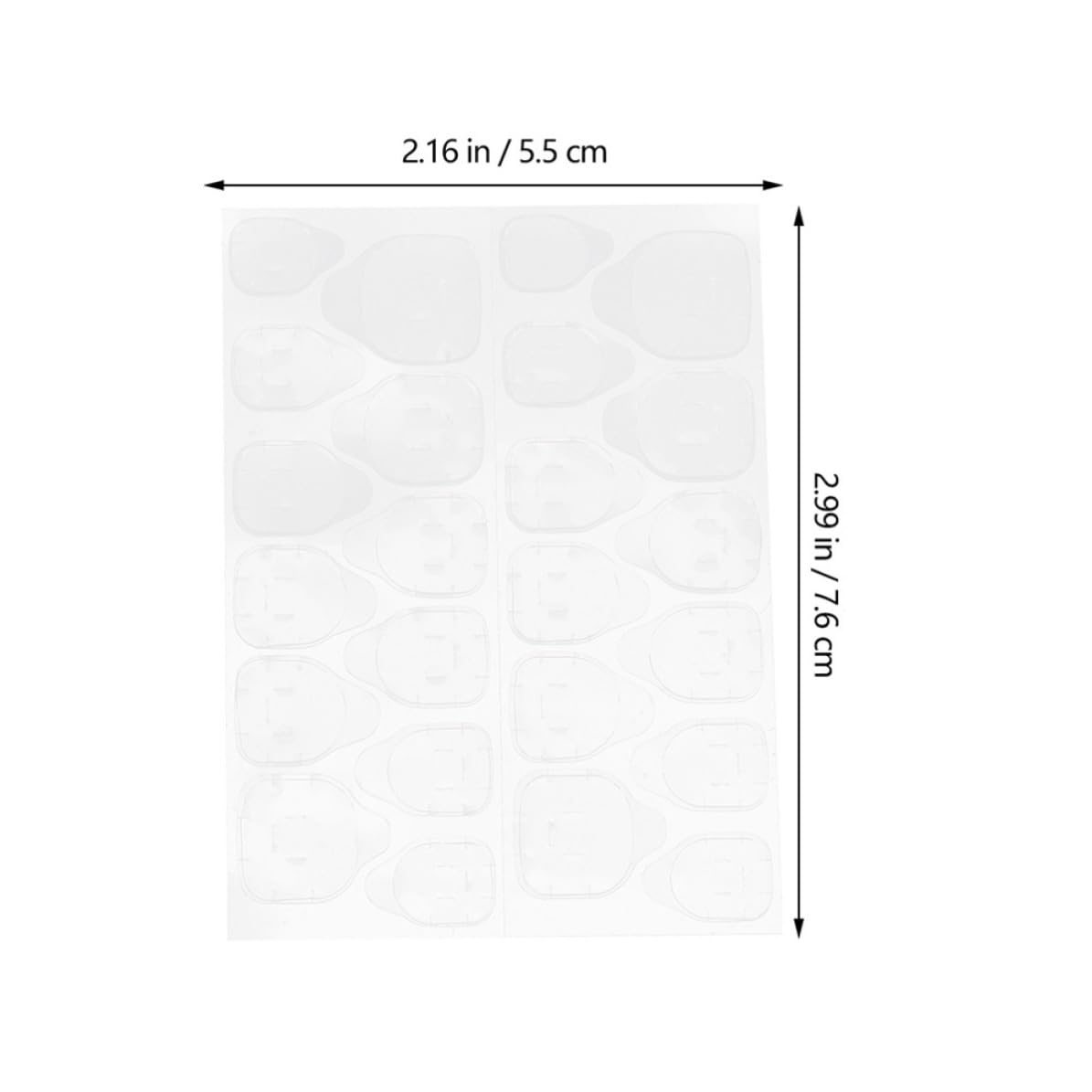 100 Sheets Double Side Nail Glue Adhesive Tabs for Artificial Nails with Strong Adhesive Gel Material Safe for Manicure for Women