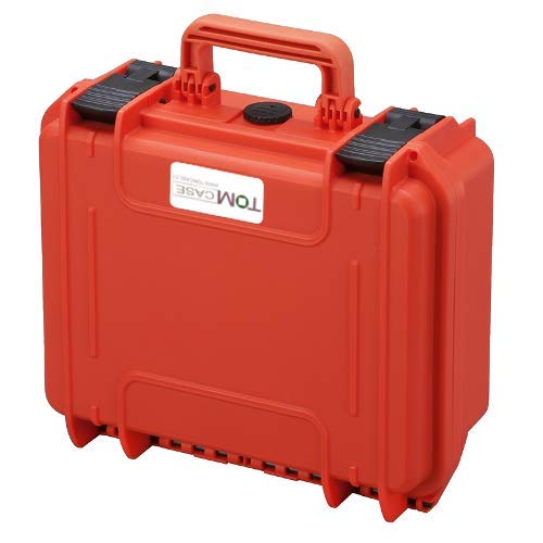 TomCase Maleta de Transporte, Valigia dji Mavic 2 «Travel Edition» con Spacio Único para Accesorios, Fly More Kit Y 4 Baterías. Funda Impermeable IP67. (Naranja)