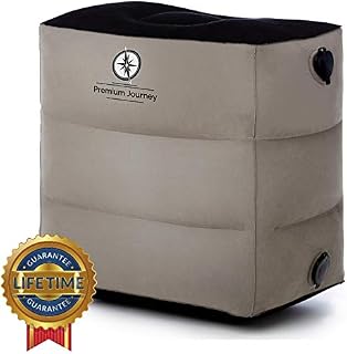 PREMIUM Inflatable Foot Rest Pillow - A Travel Foot Rest for Adults