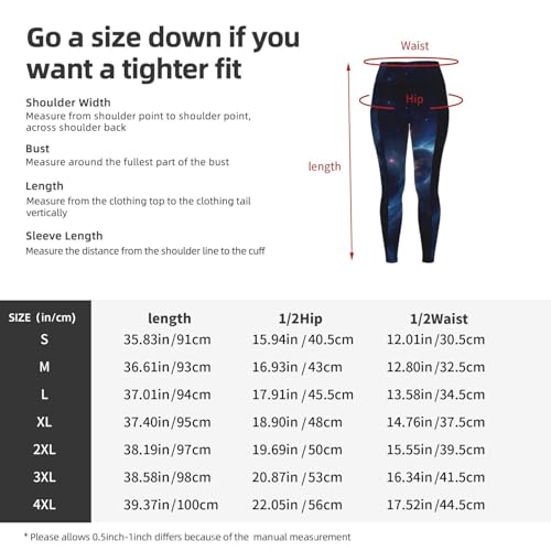 Leggings con estampado de sistema solar para mujer con bolsillos prácticos para entrenamiento 5