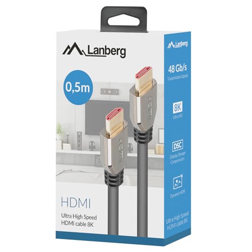 Lanberg Ca hdmi 30cu 0005 bk Câble Hdmi 0 5 Hdmi Type A standard - vue 4