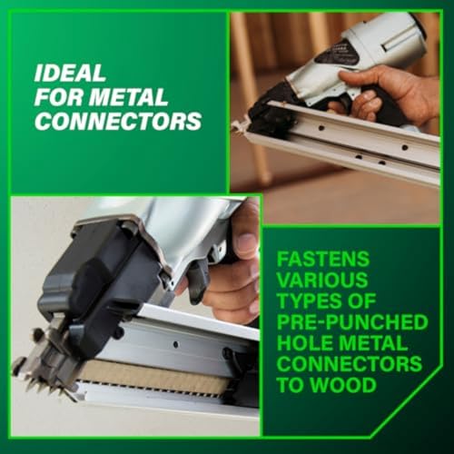 Metabo HPT Strap-Tite Metal Connector Nailer, Pro-Preferred Pneumatic Power Nailers, Connector Tool for Pre-Punched Connectors, 36° Short Magazine, 1-1/2″ to 2-1/2″, NR65AK2S by Metabo HPT - Image 3