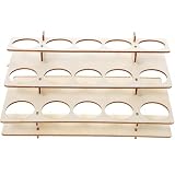 TOMETURE Portaoggetti in Legno per Bottiglie di Vernice, Organizer Facile da Usare per Paint Bottles e Water Paints, per DIY e Casa