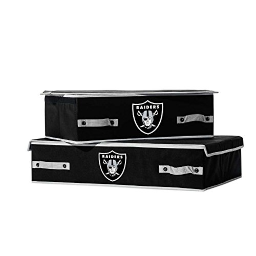 Franklin Sports NFL Oakland Raiders Under The Bed Storage Bins - Large by Franklin Sports - Used condition - Image 2