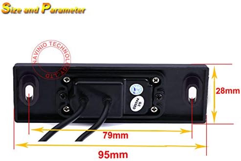 Miniatura 3 de Super HD cámara de vehículo 1280x720 píxeles 1000 líneas de TV impermeable vehículo vehículo retrovisor cámara de respaldo 170 cámara inversa para