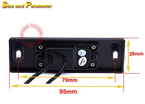 1280 * 720 Pixel HD Car Waterproof Backup Rear-View License Plate Rear Reverse Parking Camera Replacement for Saab 92 93 94 95 97 9X /Subaru Liberty Forester Wagon by Fiorigo - Used condition - Image 3