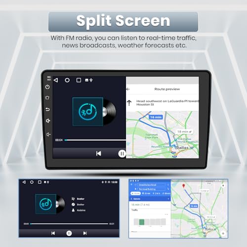 Image of AWESAFE Car Radio Stereo for Chevy Chevrolet Silverado Tahoe Equinox GMC Sierra Yukon with Wireless Apple CarPlay Andriod Auto 10 inch Touch Screen