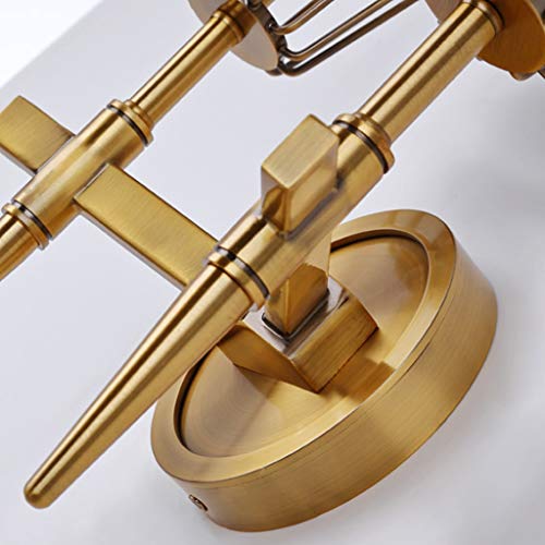 SFFZY Cuivre Loft Nordic Wall Lamp Industrial Retro Art Verre Simple Personality Allele Chambre à Coucher Tête Lampe Murale Antique - Image 8