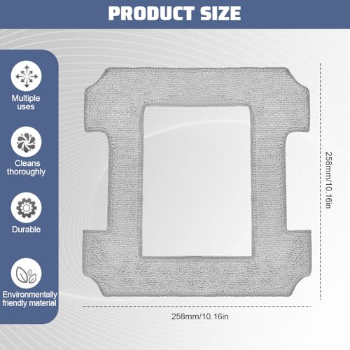 KYYGKY 10 Stück Reinigungspad Kompatibel mit Ecovacs Winbot w2 Omni Putztücher W1 Pro / W1 /W2 Ersatz Wischtücher Zubehör Fensterputzroboter Fensterroboter für Ecovacs Waschbare Mikrofaser Wischtücher