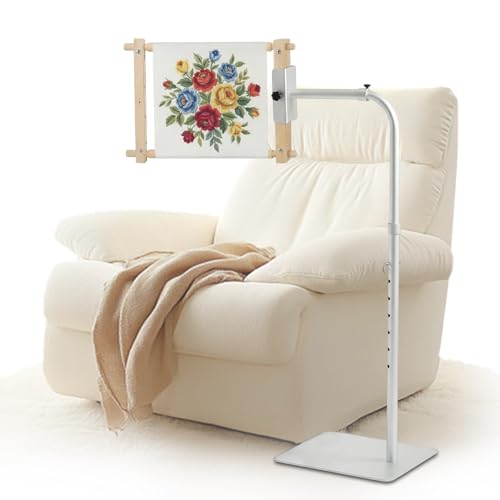 Cross Stitch Floor Stand Embroidery Stand 360° Rotating Height Adjustable by Geesepple - Used condition - US$78.40