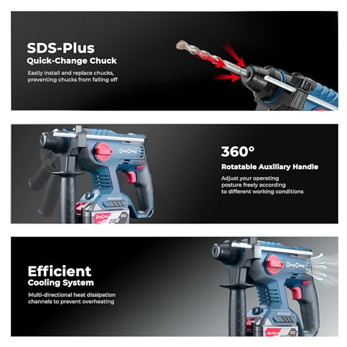 Dong Cheng DCZC22 Dongcheng 20V Max Cordless Rotary Hammer Drill thumb #5