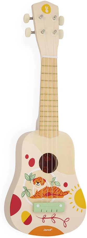 Janod Youkoulele aus Holz Sunshine - Musikalisches Geschenk für kleine Musiker Photo 3