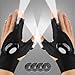 Mylivell LED Flashlight Glove Outdoor Fishing Gloves with Stretchy Strap Screwdriver for Repairing Cars Night Running Fishing Camping Hiking in Dark Place (1 Pair)