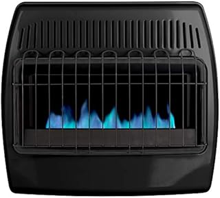 Dyna-Glo 30,000 BTU Blue Flame Thermostatic Garage Vent Free Wall Heater, Black