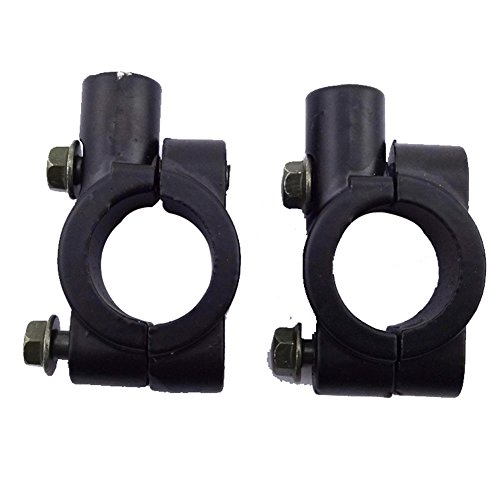 TC-Motor Alloy 10mm Mirror Mount Holders Bracket Clamp For 7/8'' 22mm Handlebar ATV Quad 4 Wheeler Dirt Pit Bike Moped Motorcycle Scooter