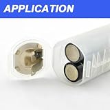 HAAMNING7 2 AA na D Battery Converter Case & AAA to AA Battery Adapter, 2 AA na D Size Battery Adapter Holder Storage Box for Flashlight (6 szt.)