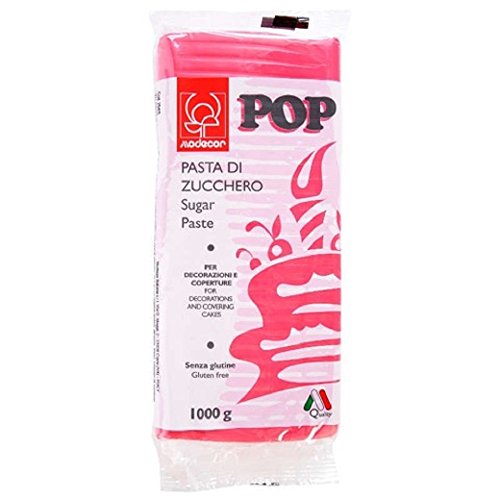 Pasta Di Zucchero Colorata Pop 1 kg Modecor - fucsia